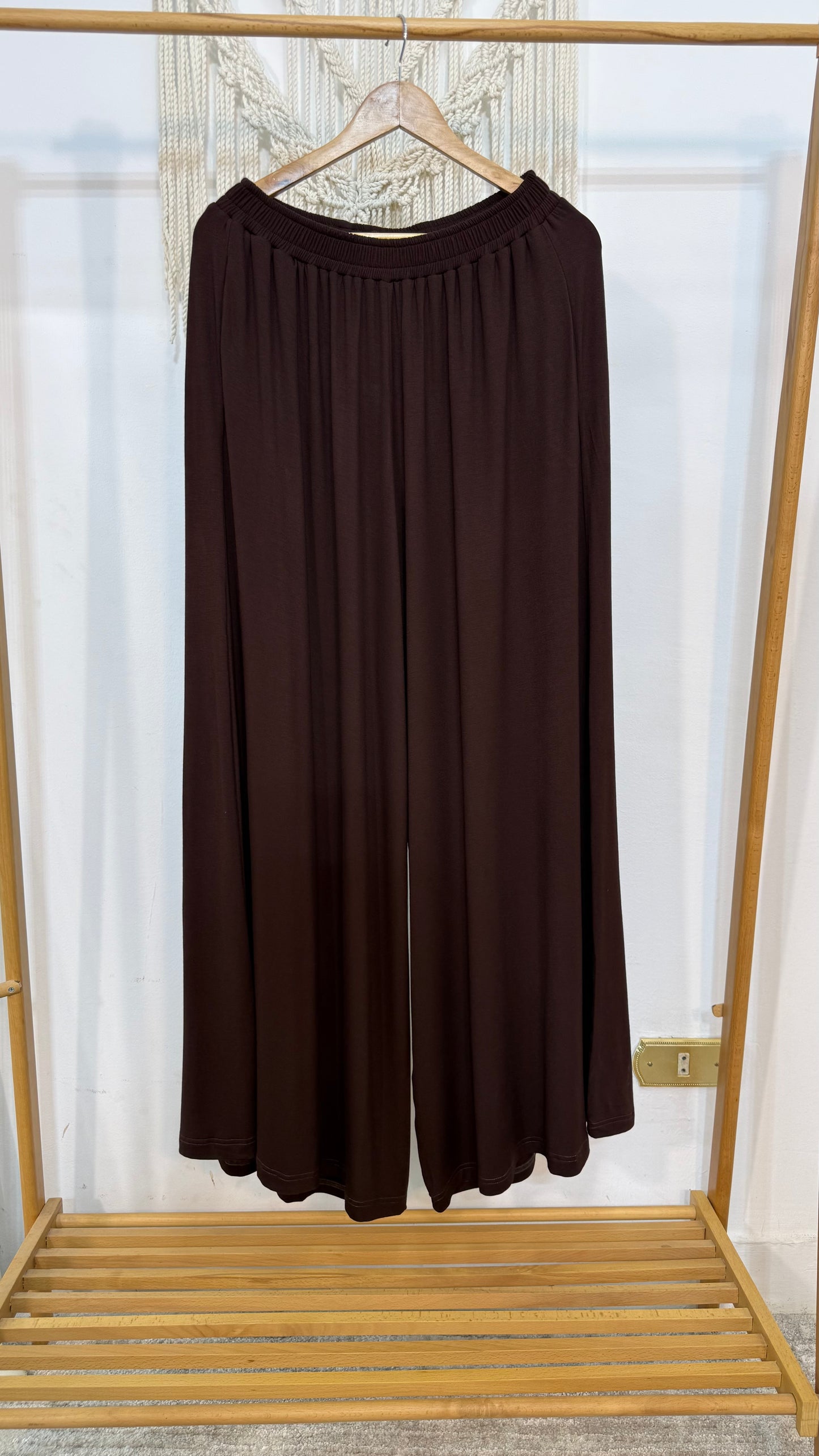 Soft Wide Leg-Brown